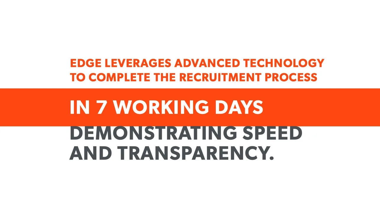 EDGE Reviews 9,000 Applications, Interviews 1000+ Candidates and Extends 100+ Offers